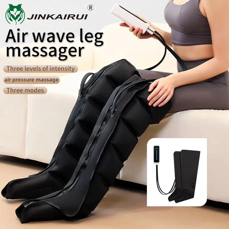 Masseur de Jambes à Compression d'Air avec Télécommande /Air Compression Leg Massager With Remote Control.