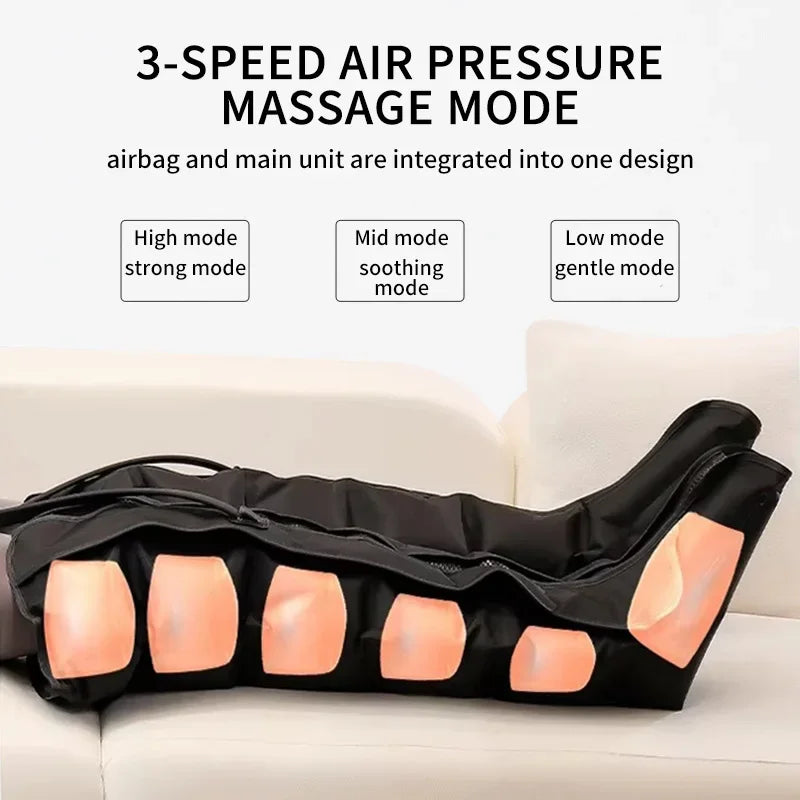 Masseur de Jambes à Compression d'Air avec Télécommande /Air Compression Leg Massager With Remote Control.